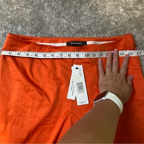 Womens Ellen Tracy Orange Pants - Picture 13 of 13